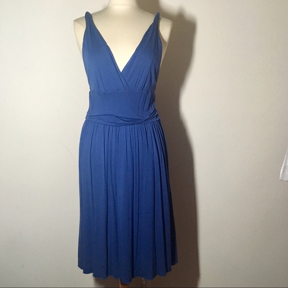 Banana Republic Ash Blue super soft midi dress - Picture 2 of 8